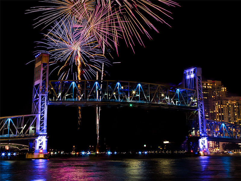 July 4th fireworks in Jacksonville