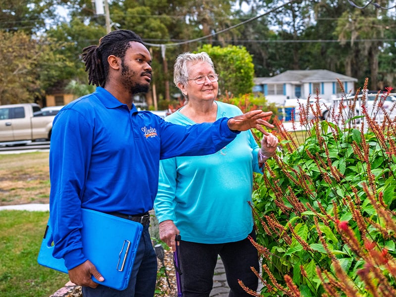 lindsey pest pro with jacksonville homeowner