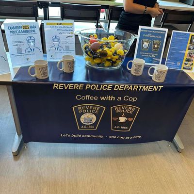 coffee with a cop display