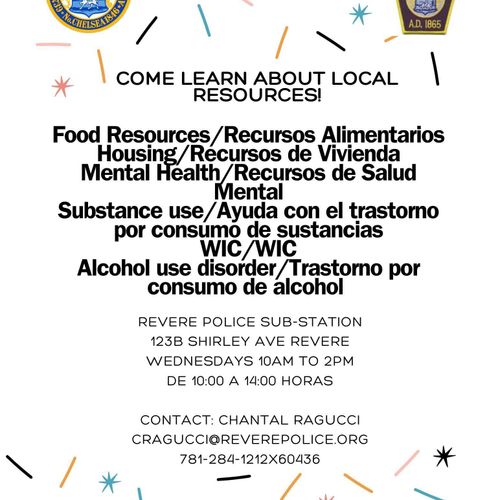 Come and learn about local resources flyer