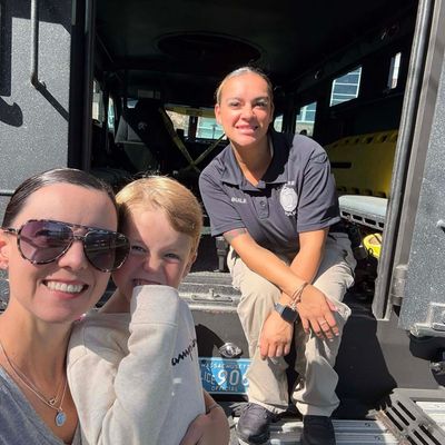 touch a truck selfie
