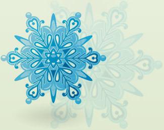 icon of a snowflake on a green yellow background