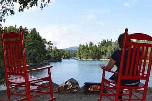 Campsite on the water