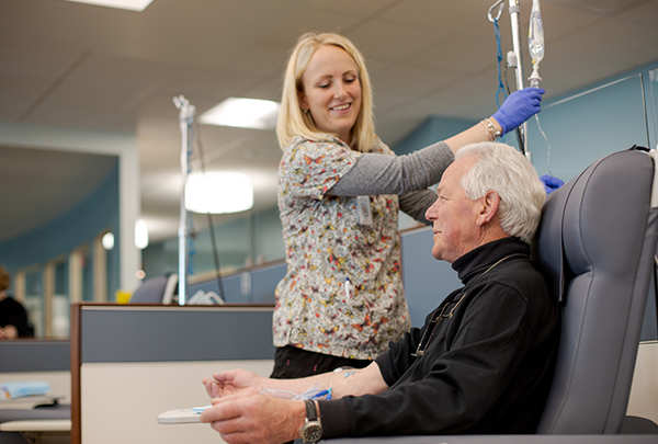 Roy with nurse