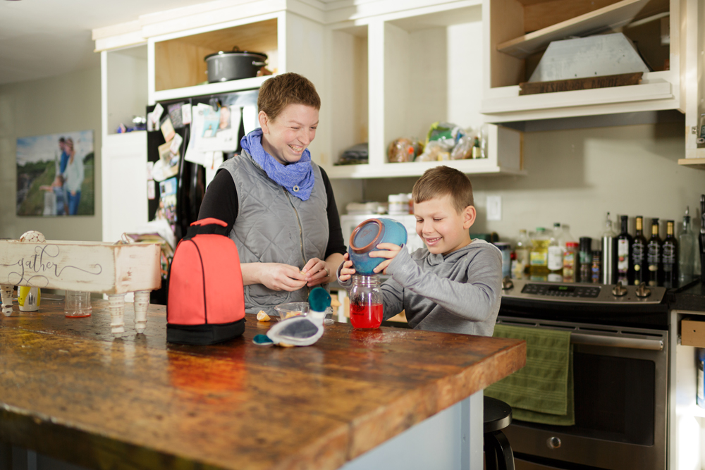 Sarah and her son, Tyler