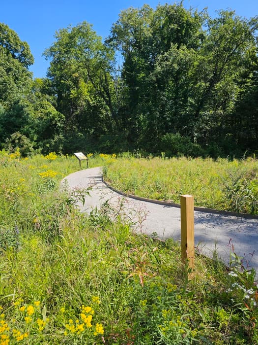 Fully accessible Wallace Barnes Nature Trail (Credit: C. O'Neill/NVCOG staff)
