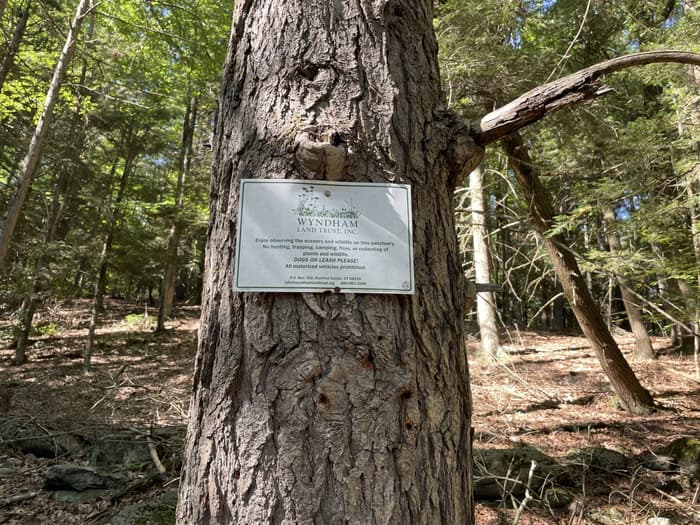 Preserve sign (Credit: A. Koepfer)