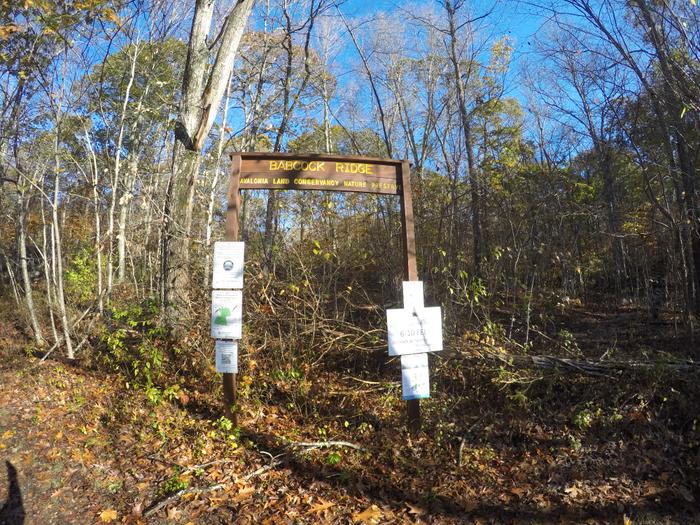 Babcock Ridge entrance sign. (Credit: Dale Wilson)