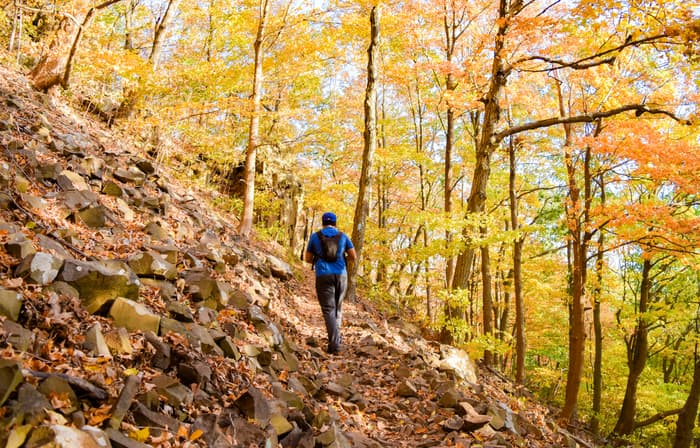 Hiking at Giuffrida Park (Credit: C. Santa Ana)