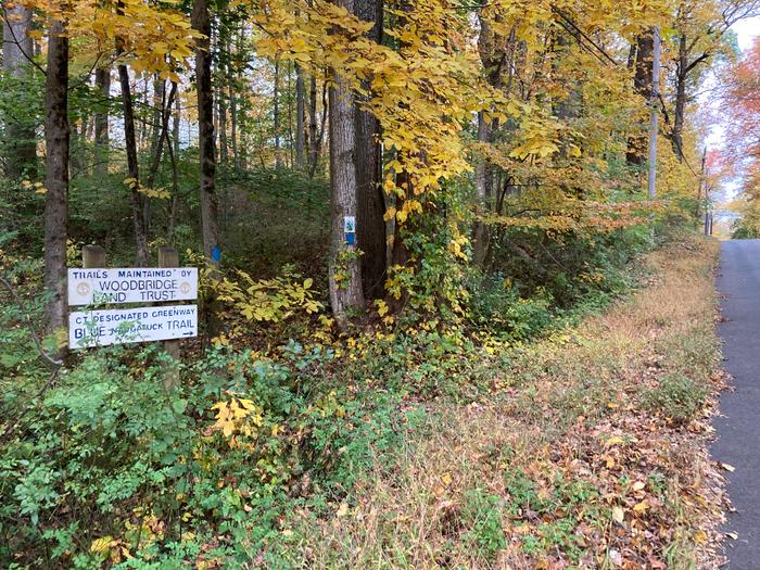 eastern trail head on Pease Road (Credit: AK/ Trail Finder staff)