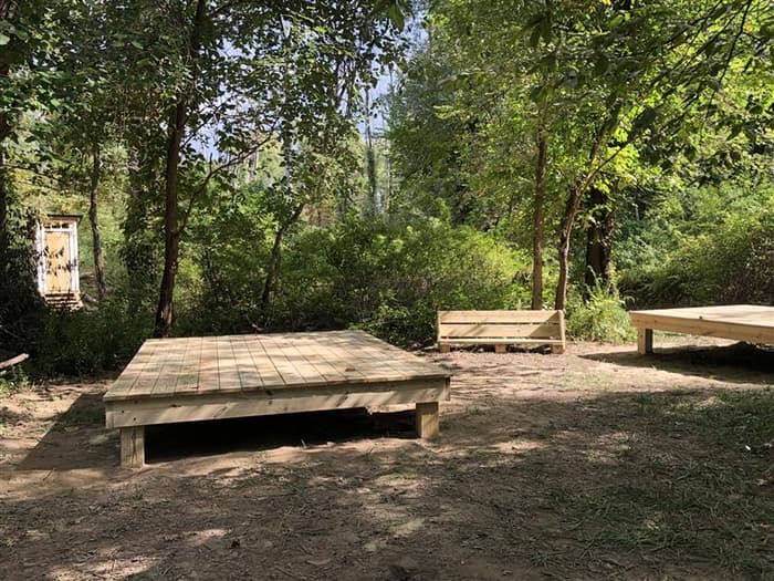 New (2025) camp site near Podunk River confluence