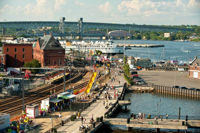 New London Waterfront Park during Sailfest