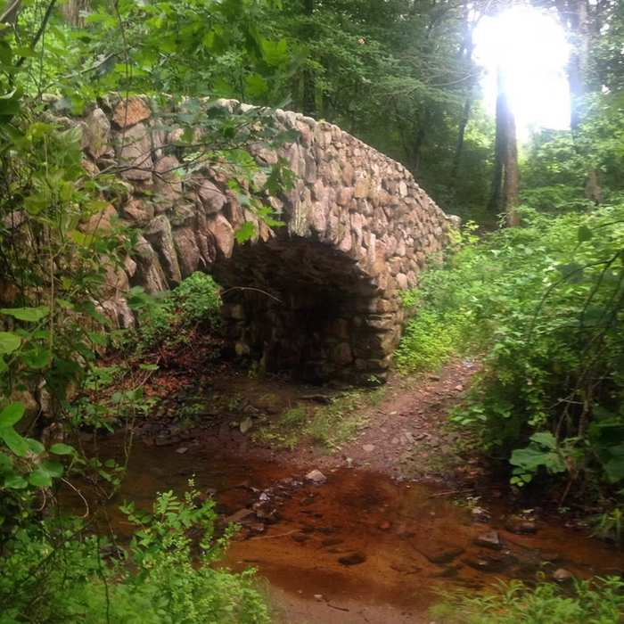 stone bridge over a stream