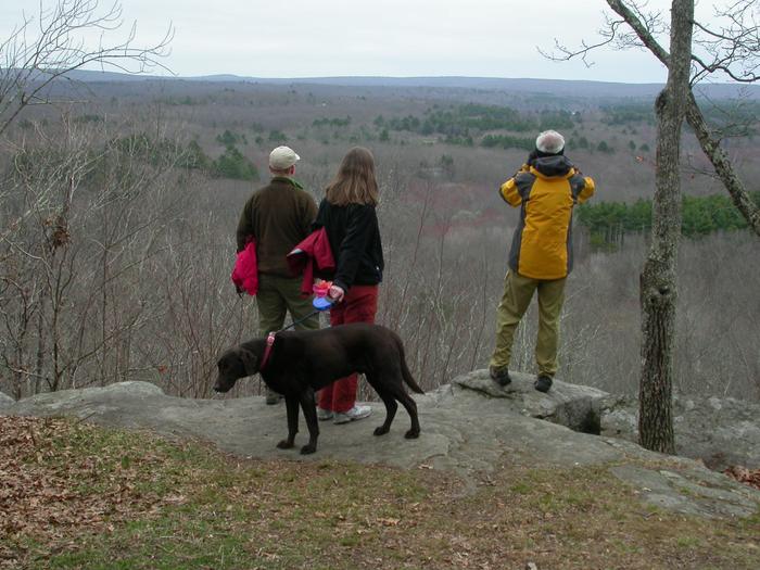 Hikers at Coney Rock Preserve