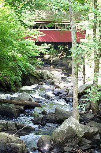 Covered bridge at Southford State Park (Credit: CT State Parks)