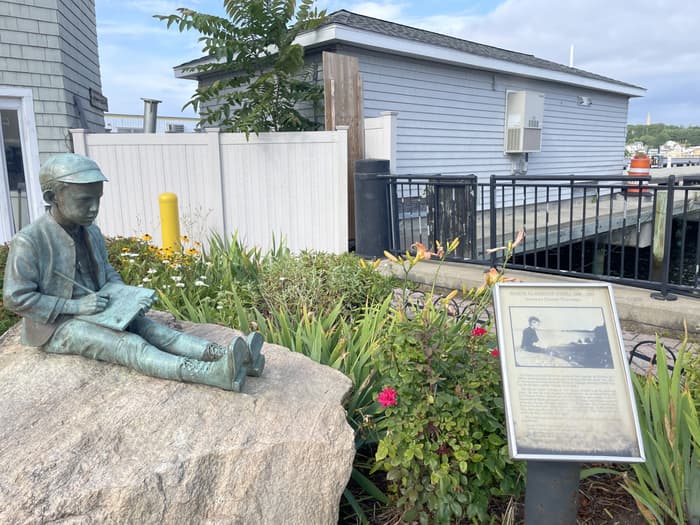 Eugene O'Neill Statue at City Pier (Credit: Adelheid Koepfer)