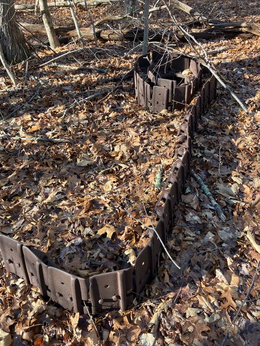 Broken tracks of bulldozer or tractor (Credit: Peter Bradley)