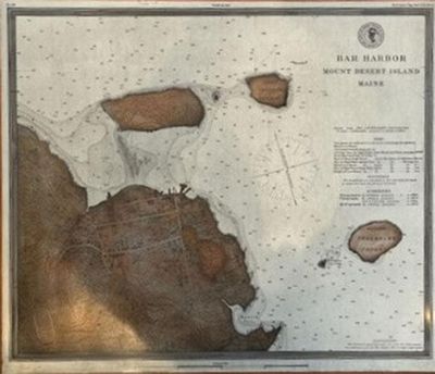 Joe Tracy: Close-up of map on rectangle map table