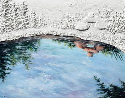 Kaitlyn Metcalf: Bates Trail, Cairn Reflection