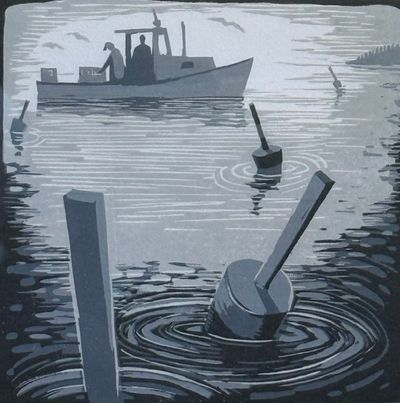 David Witbeck Relief Prints: Burning Off