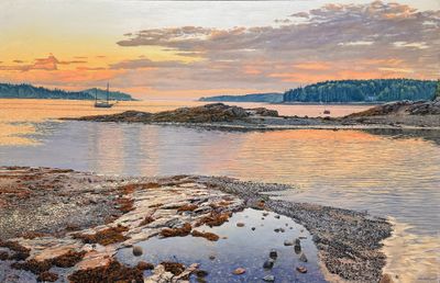 Ernest McMullen: Dawn at the Causeway, Southwest Harbor