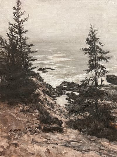 Mary Jo Carew: Foggy day on the Maine coast
