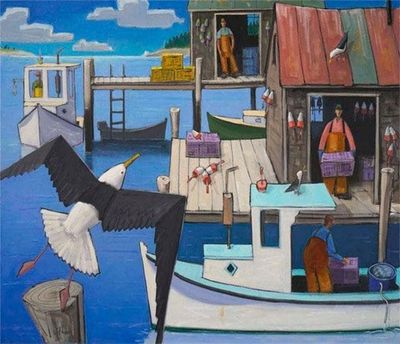 David Witbeck: Down East Harbor Scene III