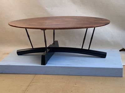 Joe Tracy: Redwood burl coffee table