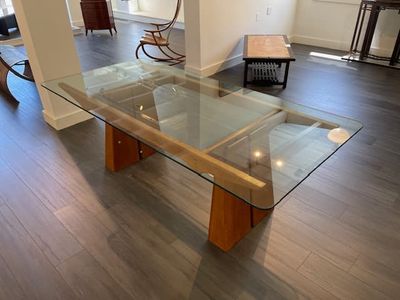 Joe Tracy: Glass Top Dining Table