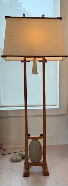 Joe Tracy: Rock Lamp with custom shade