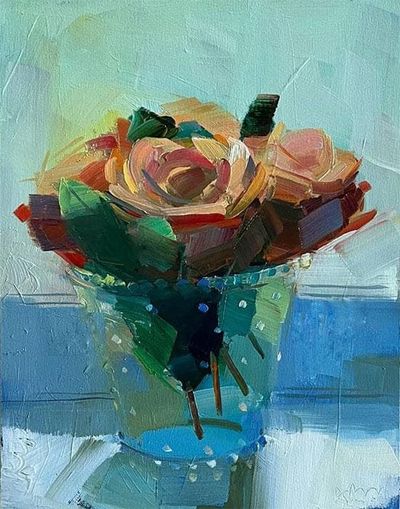 Amy Brnger: Orange Roses, Summer Light