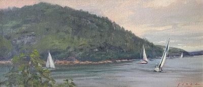 Jacqueline Jones: Sailing on Somes Sound, Study