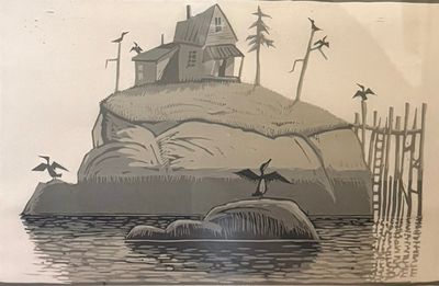 David Witbeck Relief Prints: Shag Island