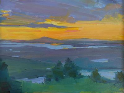 Amy Brnger: Sunset View from Cadillac