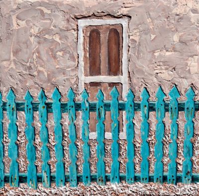 Kaitlyn Metcalf: Teal Fence, Santa FE NM