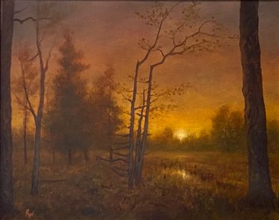 Robert Wellings: Woods Edge Sunset