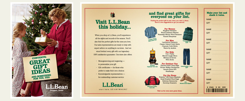 LLBean Holiday Mailer