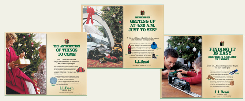 LLBean Holiday Advertising