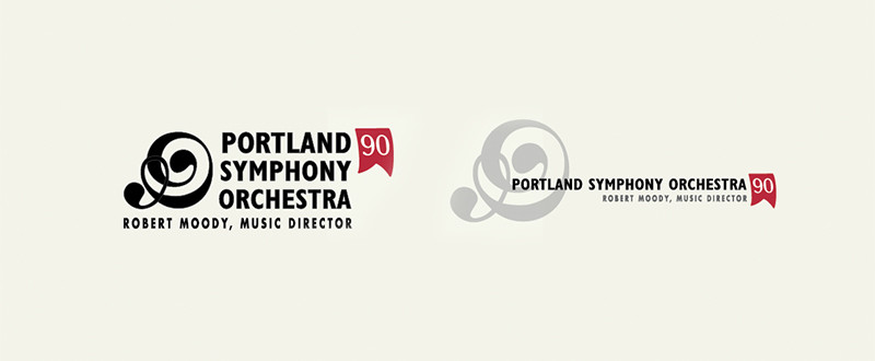 Portland Symphony Orchestra 90th Anniversary Branding