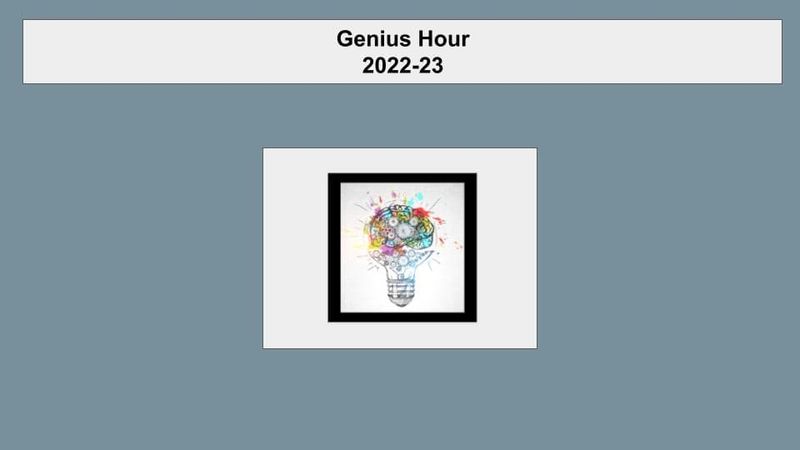 Genius Hour Projects