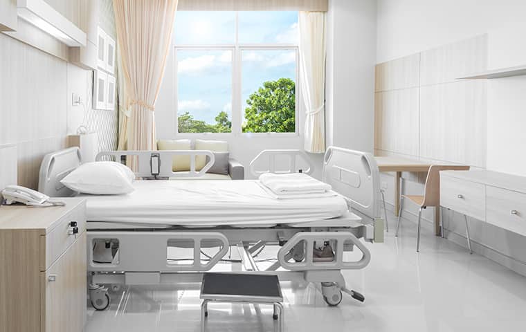 interior view of a hospital room in greenacres florida