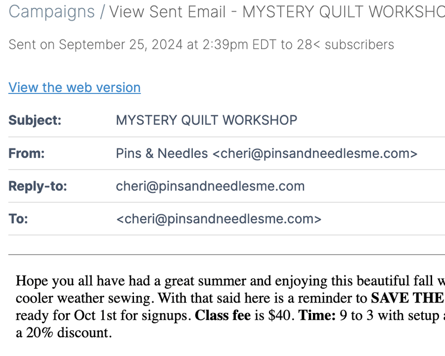 Campaigns screenshot