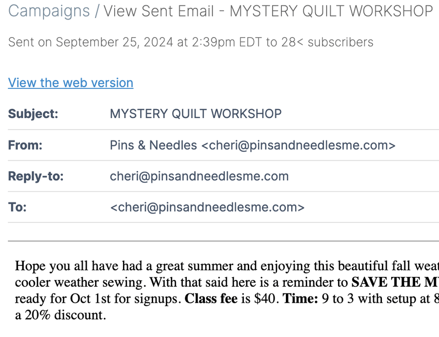 Campaigns app example