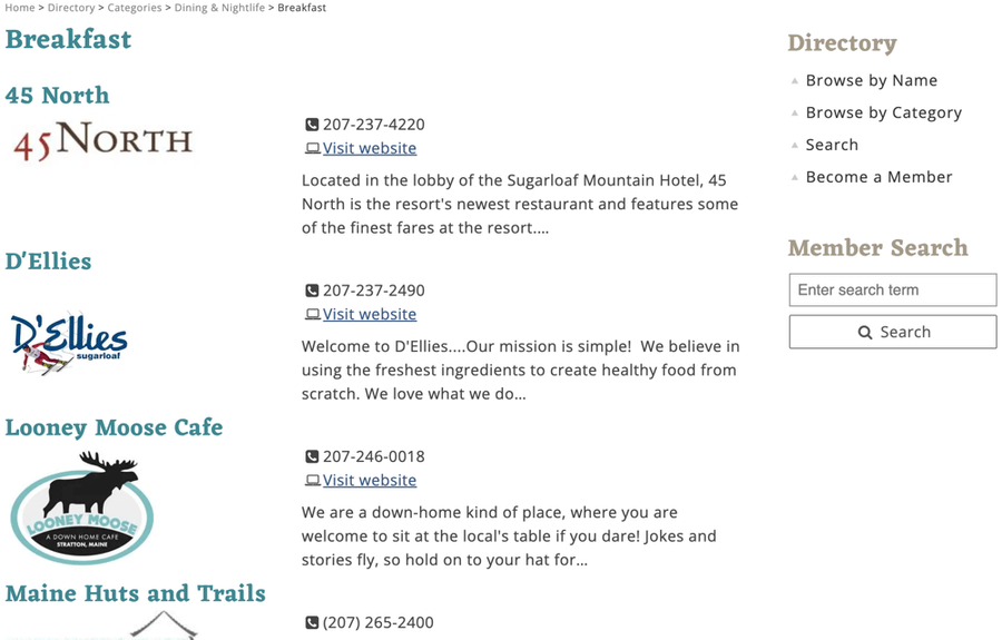 Membership app example
