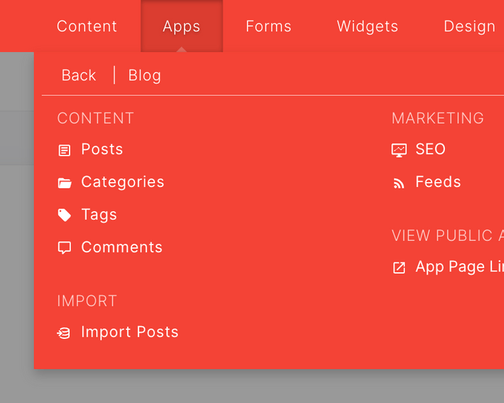 Apps Blog Tab