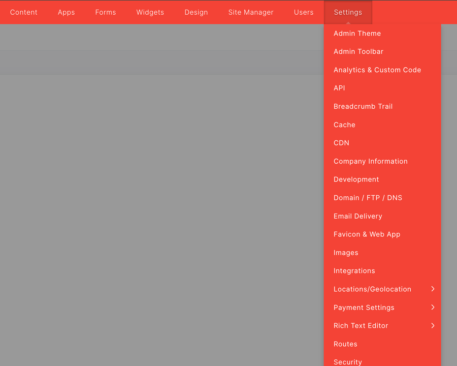 Settings Tab