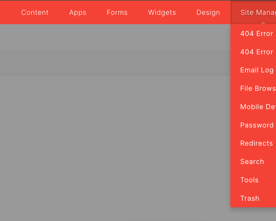 Site Manager Tab