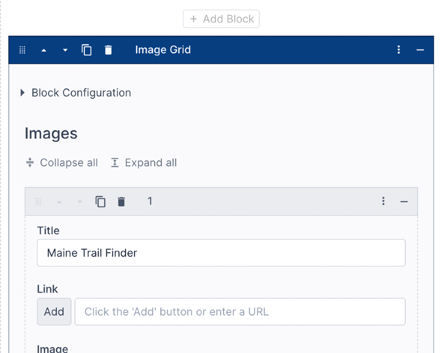 Block editor