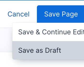 Save as a draft