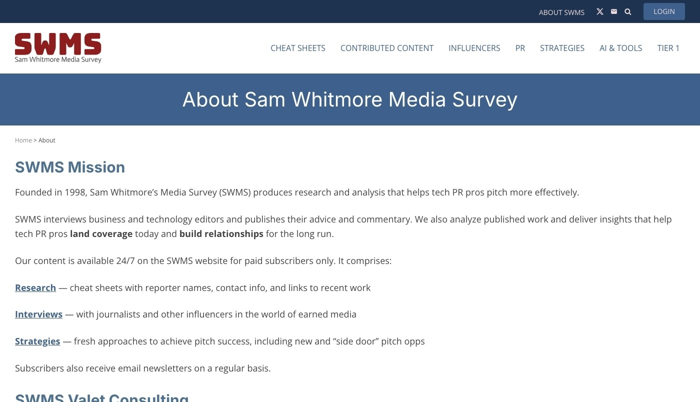 About page screenshot